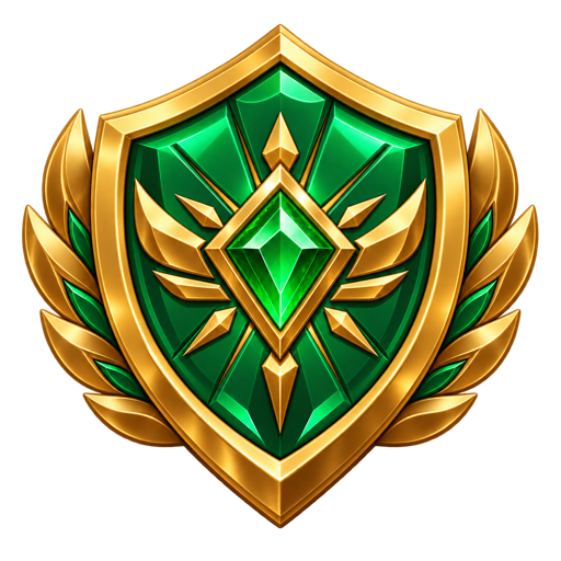 Emerald skill shield